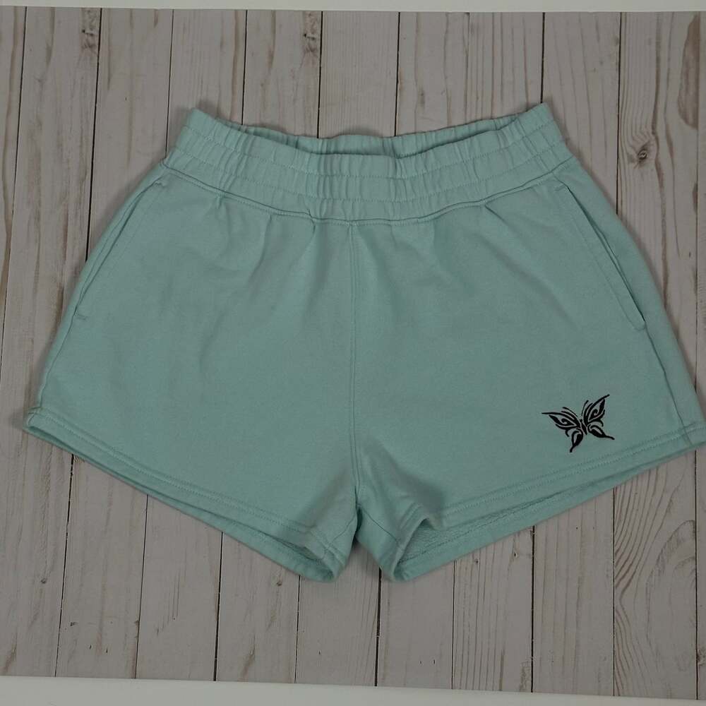 HOLLISTER ultra high-rise sweatshirt shorts in mint green - size small